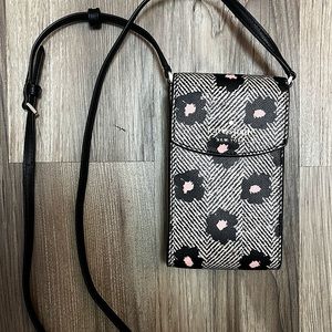 NWOT Black and Pink Kate Spade North South Crossbody Bag